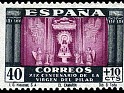 Spain 1940 Pilar Virgin 40 + 10 CTS Multicolor Edifil 893. España 893. Uploaded by susofe